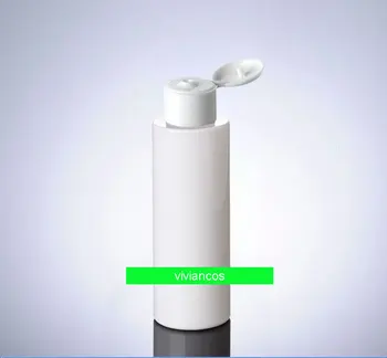 

300pcs/lot 100ml plastic white empty plastic bottle , flip butterfly cap Empty bottle 100ml plastic bottle,perfume bottle