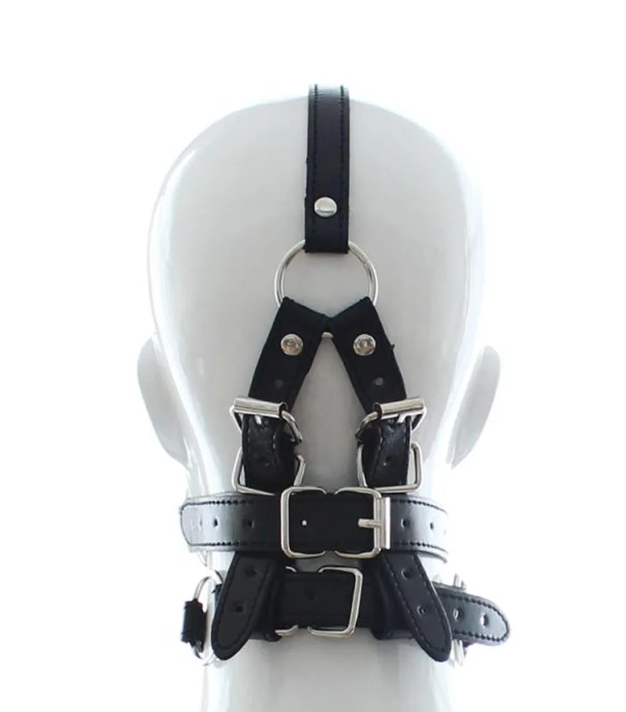 Leather Head Harness w/ Mouth Gag