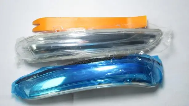 RearView Door Mirror Side Mirror Light Glass Frame Shell Parts for Peugeot 2008 301 - Цвет: Light Right