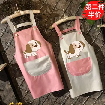 

Promotion Special Offer Apron Kit Bib Apron Cartoon Long Sleeve Cuff Waterproof Aprons Gowns Suits For Men And Women
