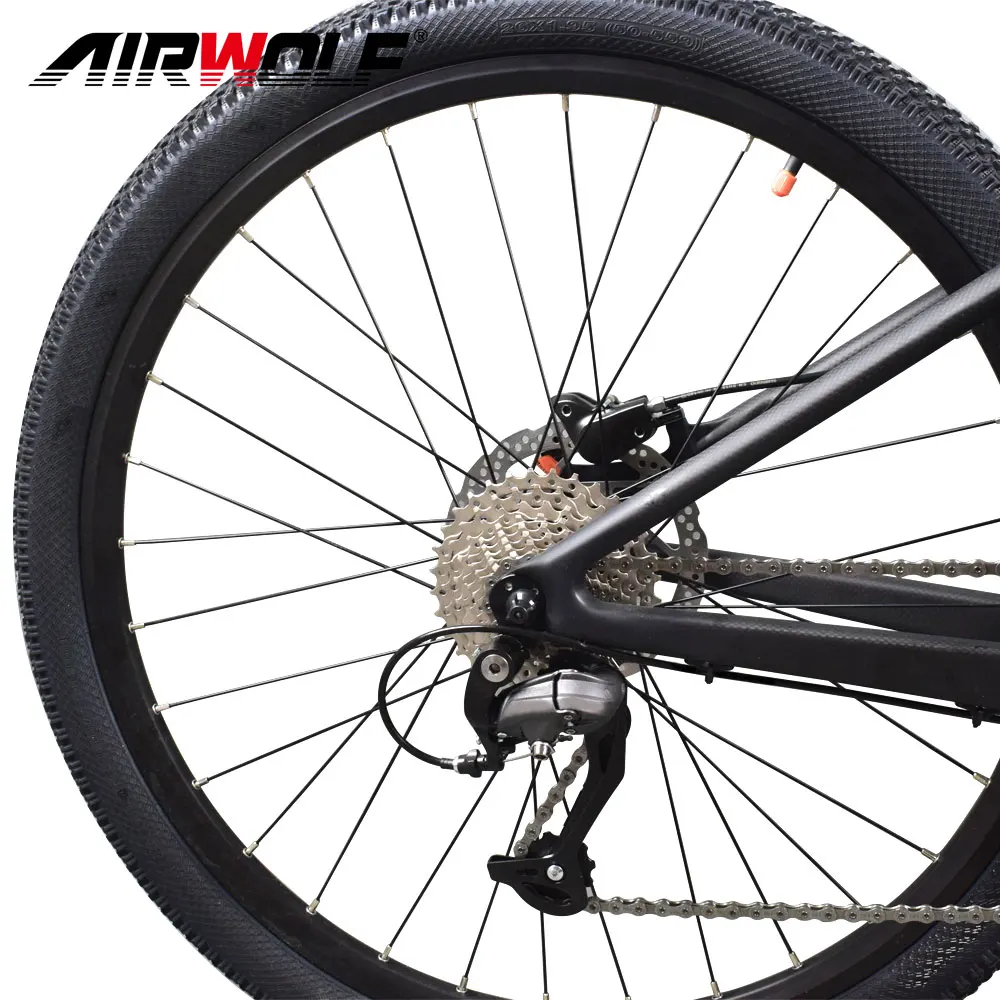 Airwolf карбоновый MTB велосипед 26er карбоновый горный велосипед с SH1MANO M370 набор дисковых тормозов для детей/женщин карбоновый bicicleta