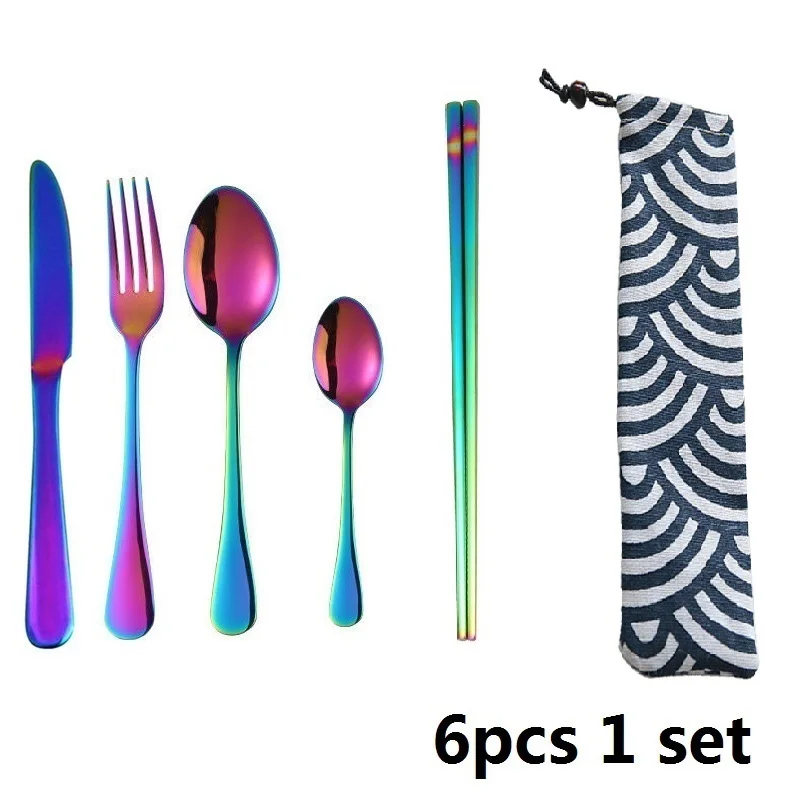 Rainbow flatware set  11 -  (2)