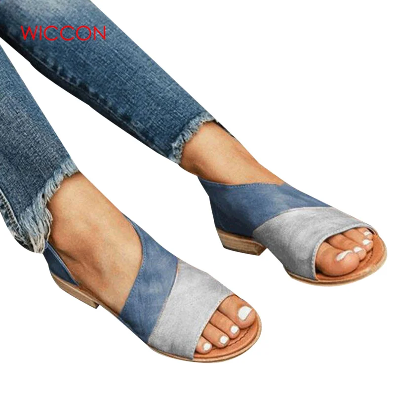 

Women Sandals Summer Shoes Fashion Casual Rome Peep Toe Low Heels Square Heel Shoes Retro Sandals Zomerschoenen