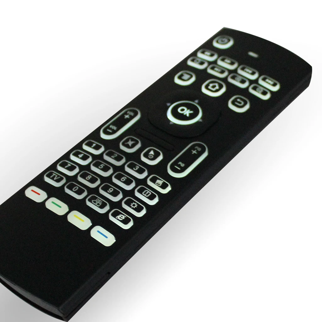 

MX3 2.4G Backlit Wireless Six Axis Keyboard Remote Control Mouse IR Learning Full keyboard mouse and TV remote