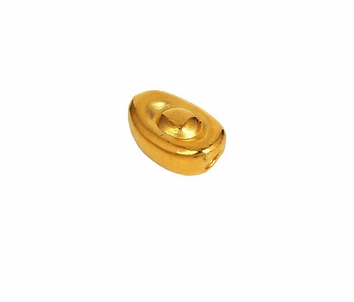 Новое поступление твердая 3D 24 K желтое золото счастливый Юань подвеска Bao