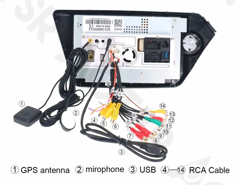 Top Aotsr Android 8.1 GPS navigation Car DVD Player For KIA K2 RIO 2010-2017 multimedia 1 din radio recorder WIFI Bluetooth stereo 5