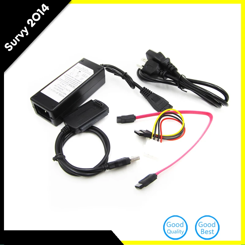 

2017 New USB 2.0 to IDE SATA S-ATA 2.5 3.5 HD HDD Hard Drive Adapter Converter EU Plug