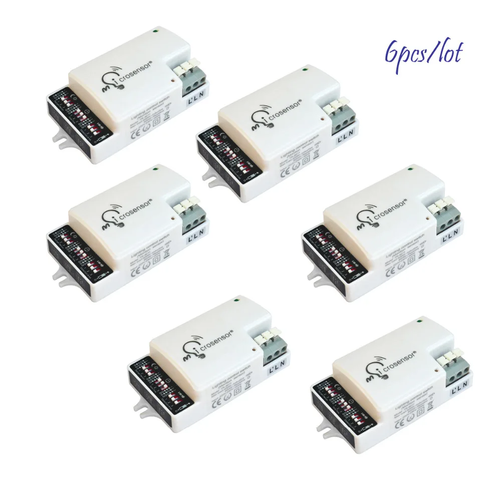 

6pcs/lot Microwave induction switch Microwave sensors radar sensor Intelligent human body induction switch
