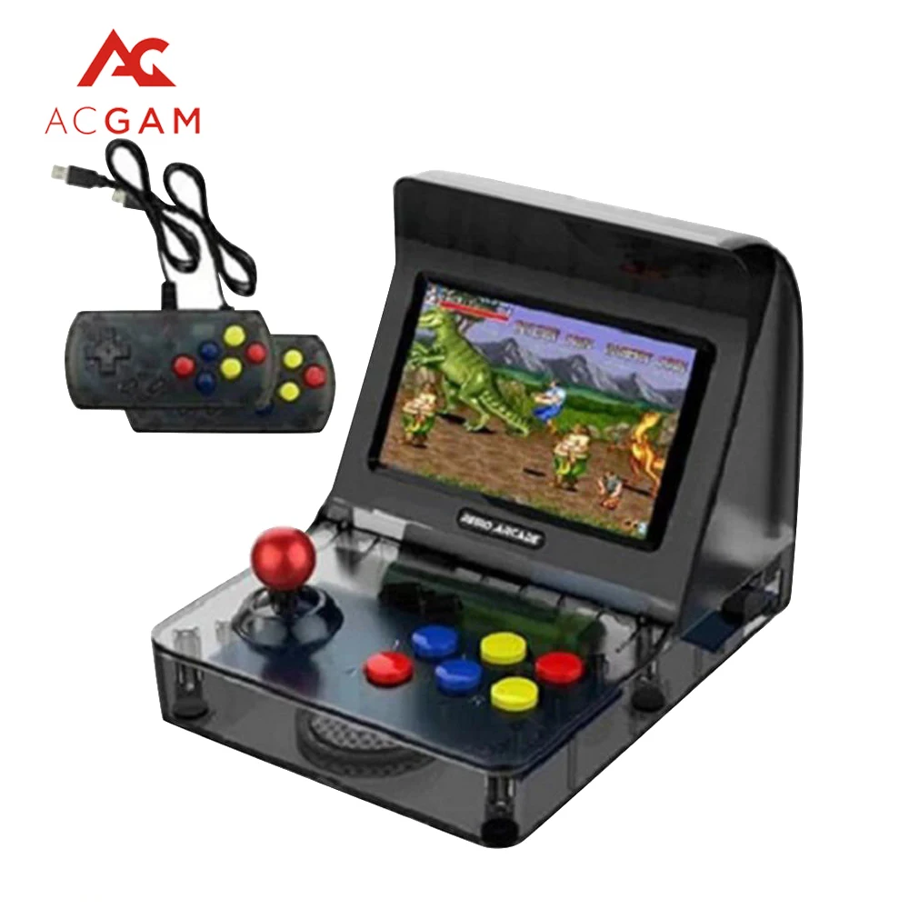 

Acagam G3 Retro Mini Arcade Retort Arcade Handheld Game Console 16GB Rocker Double Handle Built-in 3000 Games