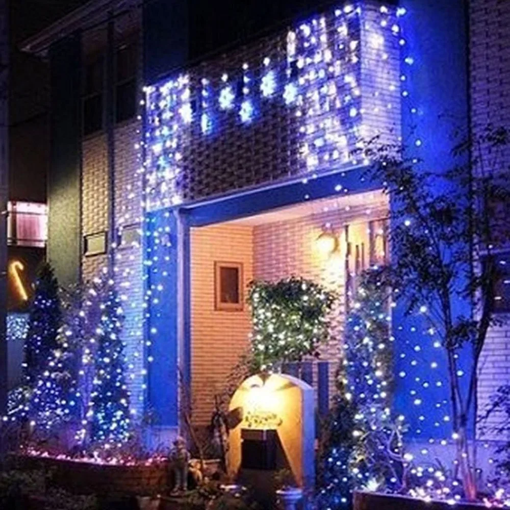 Светодиодная гирлянда 10 м 100led 110 в США/220 В ЕС красочное праздничное светодиодное