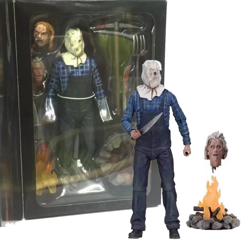 18 см NECA Friday 13th Part 2 Jason Voorhees ПВХ фигурка Коллекционная модель игрушки для Рождественский подарок