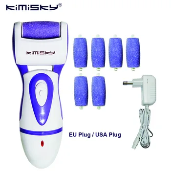 

KIMISKY RECHARGEABLE Foot Care Tool Pedicure Personal Care Foot File Feet Dead Skin Pedicure Tools 8Ps Sholls Rollers Heads