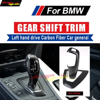 

For BMW A+C Style X5 X6 E70 E71 F15 F16 Left hand drive Carbon car general Gear Shift Knob Cover&Surround Cover interior trim