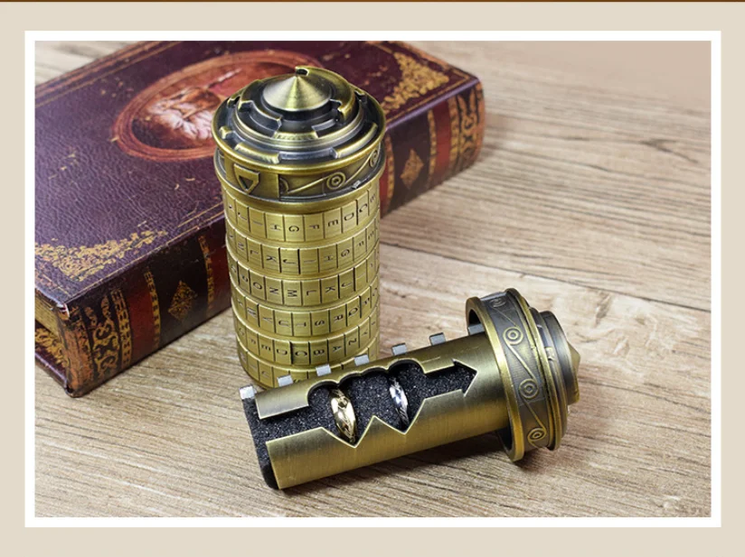 Leonardo da Vinci кодовые игрушки металлические замки криптекс свадебные подарки кольцо