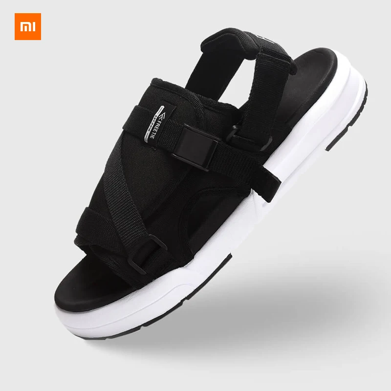 

New Xiaomi Mijia Freetie Two casual sandals Breathable mesh material elastic EVA foot bed single side Velcro buckle 1