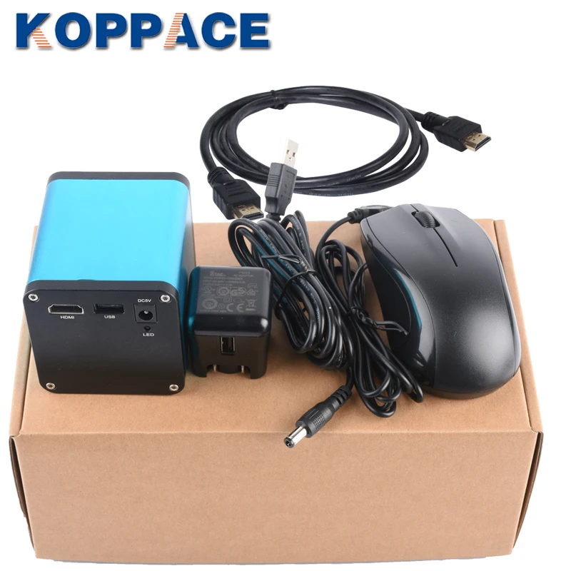 KOPPACE Auto Focus microscope Camera 1080P 60F/S HDMI microscope camera, automatic focusing digital Industrial camera microscope