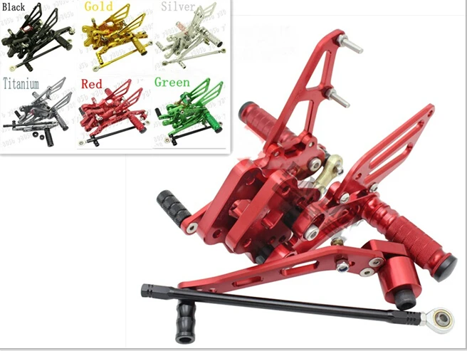 CNC мотоцикл Rearset подножки для ног набор Suzuki GSXR600 /750 2006-2010 K6 K8 | Автомобили и