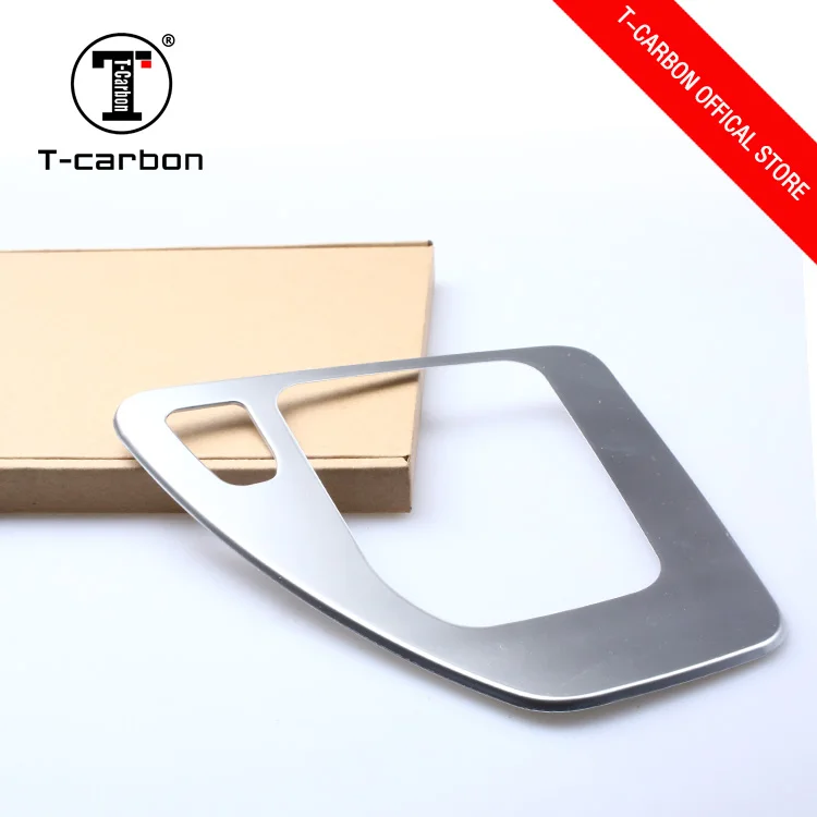 T-CARBON Aluminum Gear Box Cover Decorative sticker for BMW E90