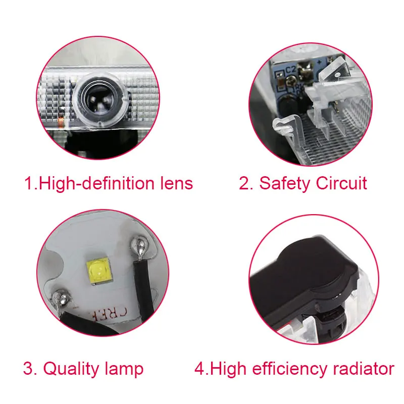 2X дверь автомобиля проектор свет для Audi q7 sline RS s логотип Светодиодные двери