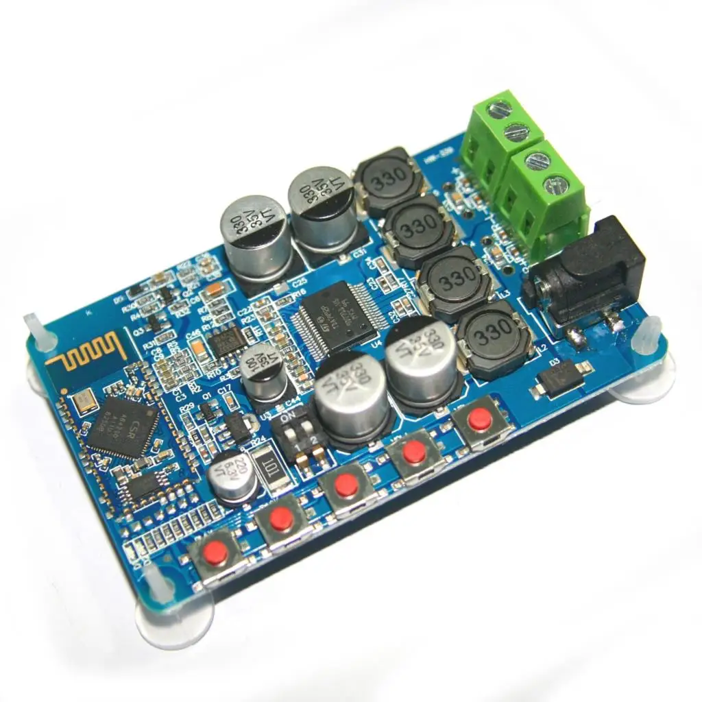 

TDA7492P Bluetooth 4.2 CSR64210 Bluetooth Receiver Amplifier Audio Board 2x50W for 4/6/8/16 ohm speakers