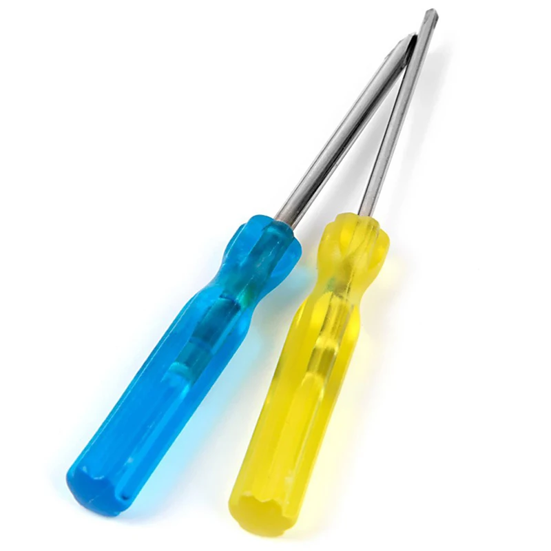 

2 Tools Screwdriver Tri-Wing Phillips Screwdriver for Wii DS System Yellow + Blue