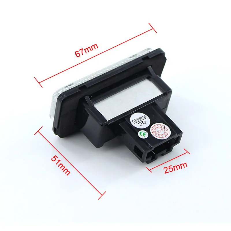 benz-led-license-plate-size