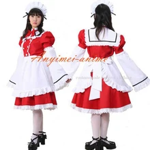Free Shipping Sexy Sissy Maid Cotton Dress Uniform Cosplay Costume Tailor-made