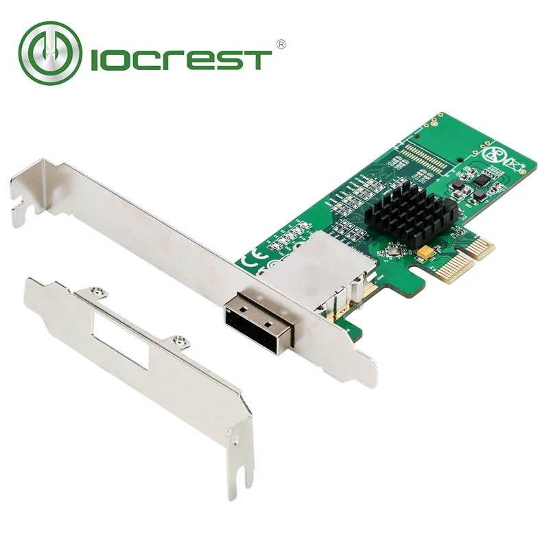 IOCREST SATA III 4 порта PCI e контроллер карты Marvel 88SE9215 чипсет с полным и низким профильные
