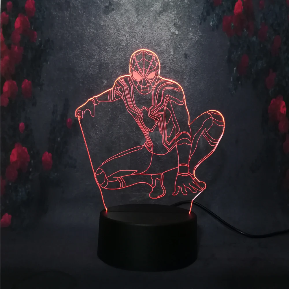 Большая коллекция 3D светодиодный светильник ночник разноцветная лампа RGB