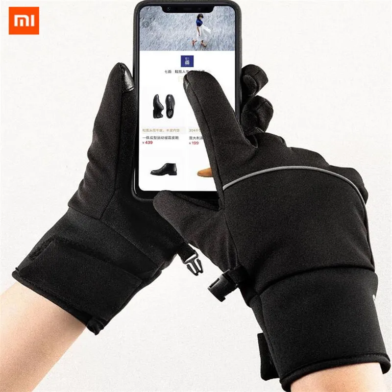 Новая версия Xiaomi Mijia Qimian перчатки зимне-осенние уличные утепленные унисекс для
