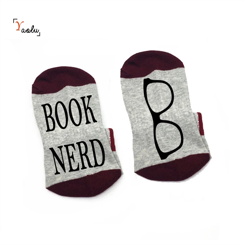 Книжный ботаник носки книжный ботаник удобные хлопковые носки Для мужчин Для женщин носки с силуэт glassess - Цвет: Gray red