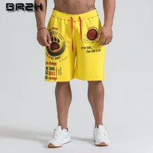 Мужские брендовые облегающие короткие брюки для фитнеса, бодибилдинга, бега, мужские шорты, прочные спортивные штаны для фитнеса, тренировки, хлопковые шорты