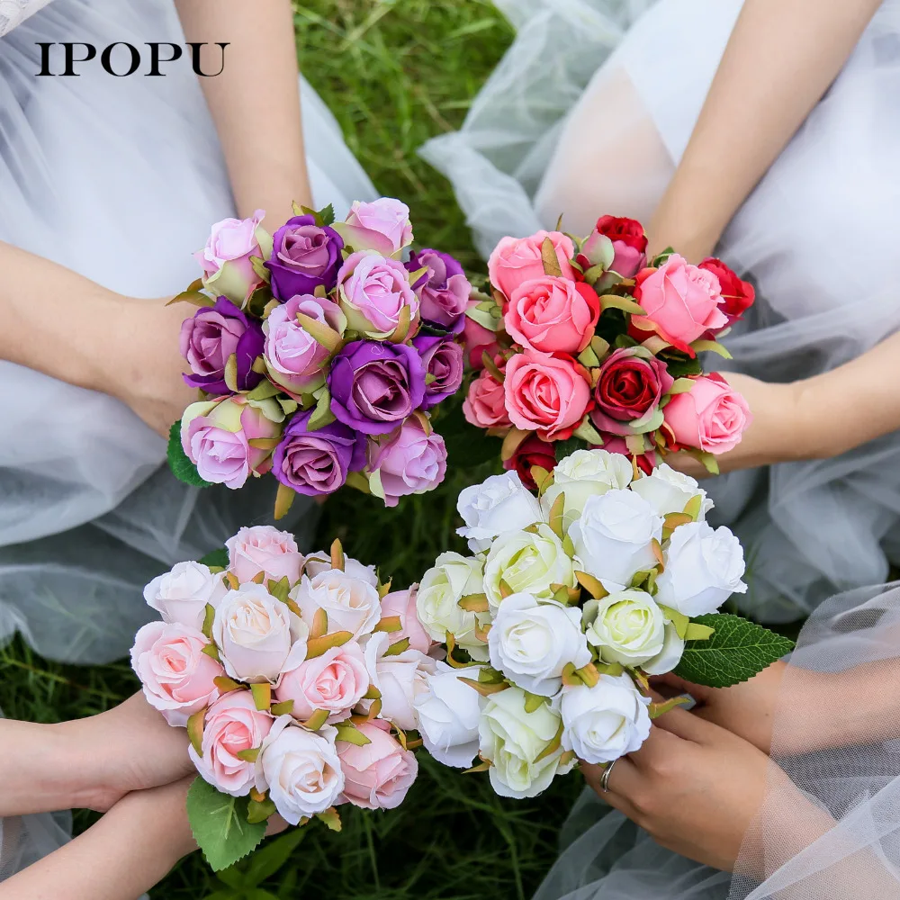 Aliexpress.com : Buy 2 Bundles 24pcs Rose Holding Flowers ...