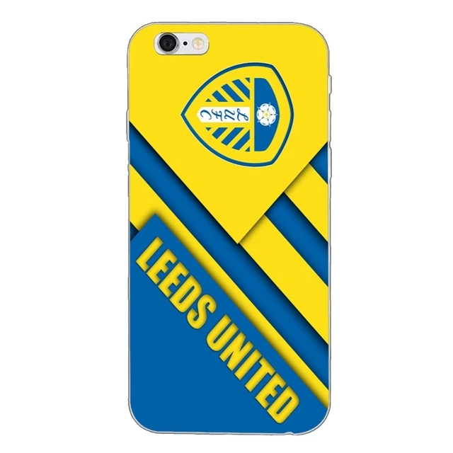 Leeds United logo slim silicone Soft phone case For iPhone X 8 8plus 7