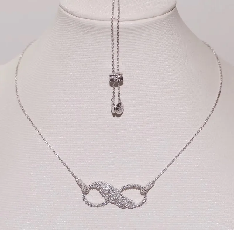 

Designer Fashion 925 Sterling Silver Jewelry 3A Cubic Zirconia Party Adjustable Necklace