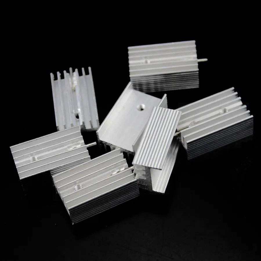 30pcs Aluminum Alloy Heat Sink Kit With Insulators For TO220 Transistors