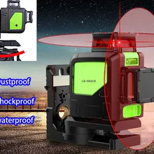 8 линий 3D красный лазерный уровень самонивелирующийся 360 горизонтальный вертикальный крест супер мощный красный лазерный луч линии