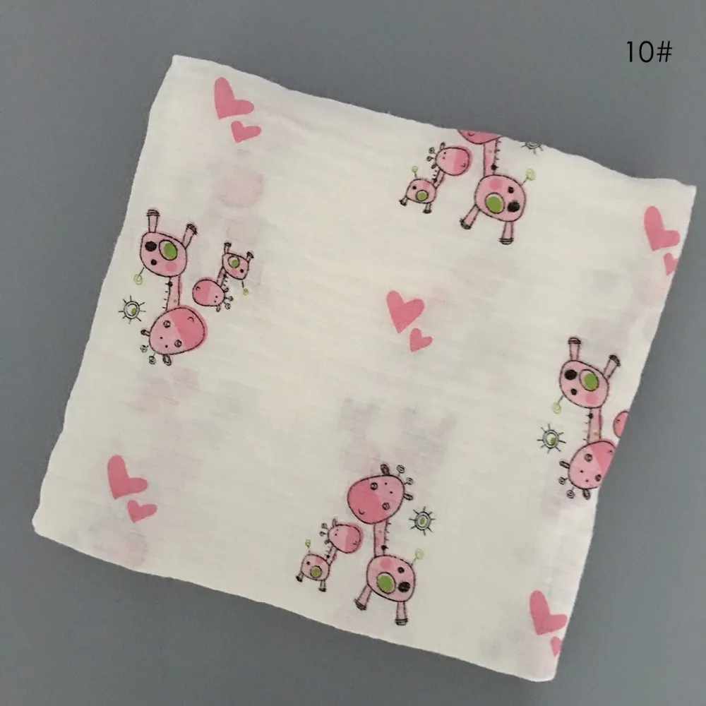 Puseky новорожденный младенец дети муслин пеленать мягкое спальное одеяло обернуть банное полотенце-пеленка одеяло полотенце 120*120 см
