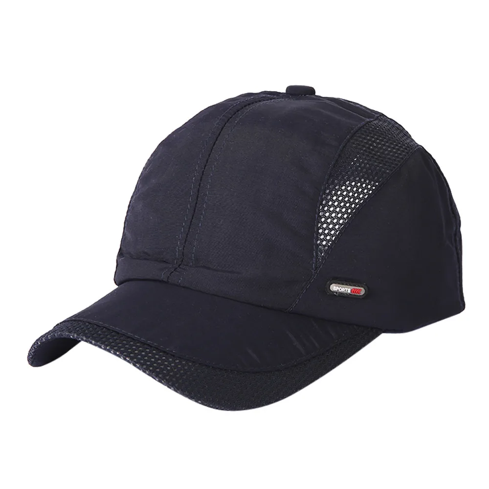 

Men's and Female solid color baseball caps men and women adjustable through the net leisure Snapback baseball cap petten