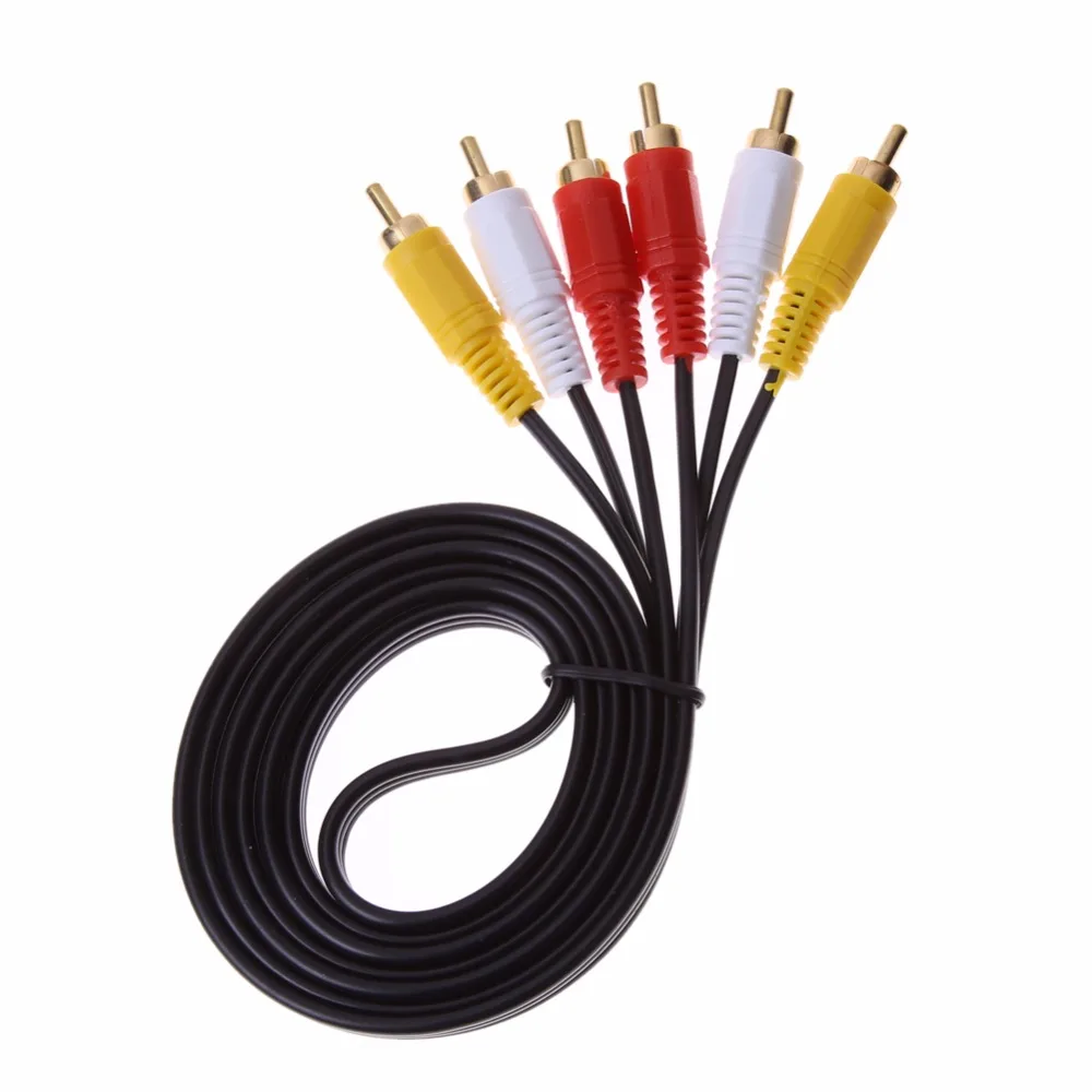 3rca av. VCOM 3rca m/ 3rca m ,1.5m,Black Cable cv033-1.5. Кабель a/v 3rca-3rca. RCA 5.1. Телевизионный кабель Mini av - 3rca.