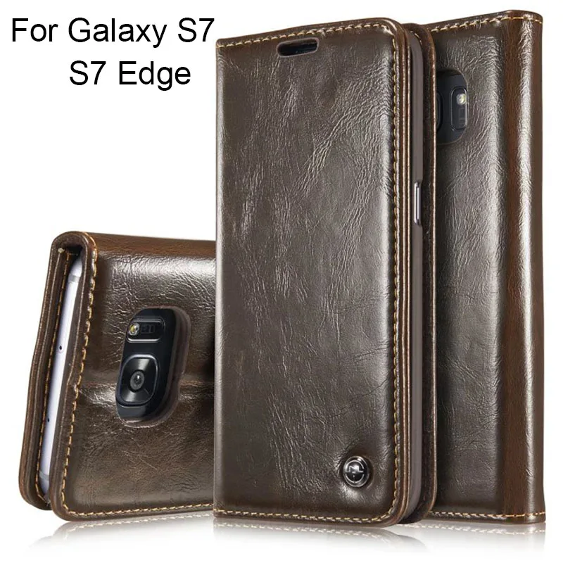 Luxury Brand Flip Cover For Samsung Galaxy S7 / S7 Edge