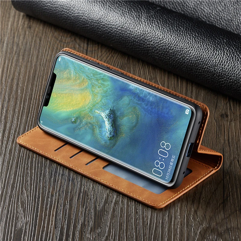 Магнитный кожаный чехол для Huawei Mate 20 30 P20 P30 P40 Pro Lite P Smart Plus 2019 2020 Honor10lite кошелек с