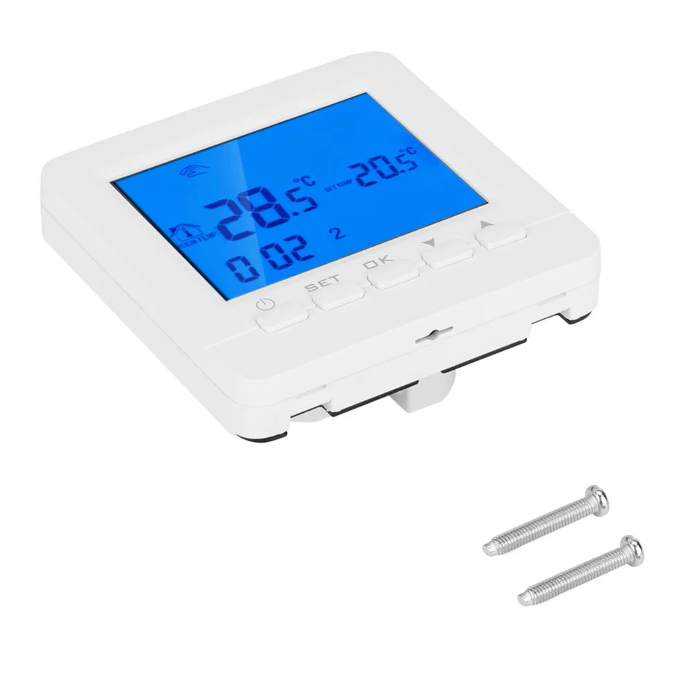Wi-Fi Termostato programable inteligente 16A Pantalla LCD digital Controlador de temperatura de calefacci/ón HY02B05