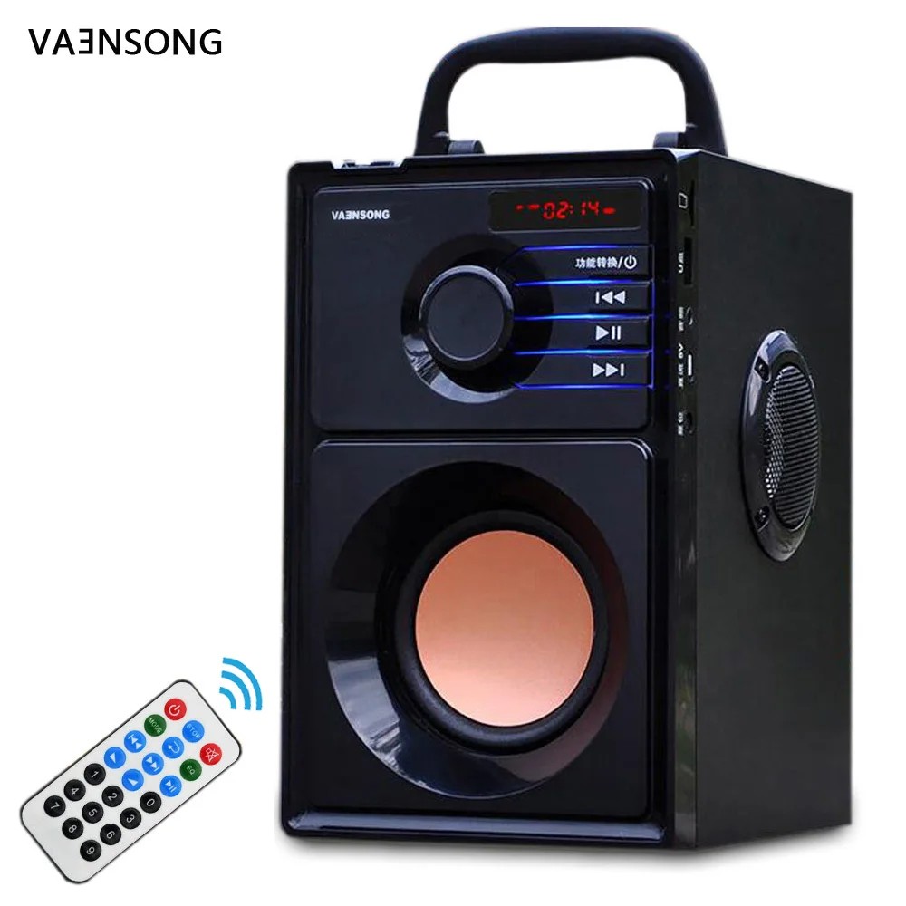 VAENSONG Bluetooth колонка с большой мощностью сабвуфер тяжелые басы 2 1 стереозвук