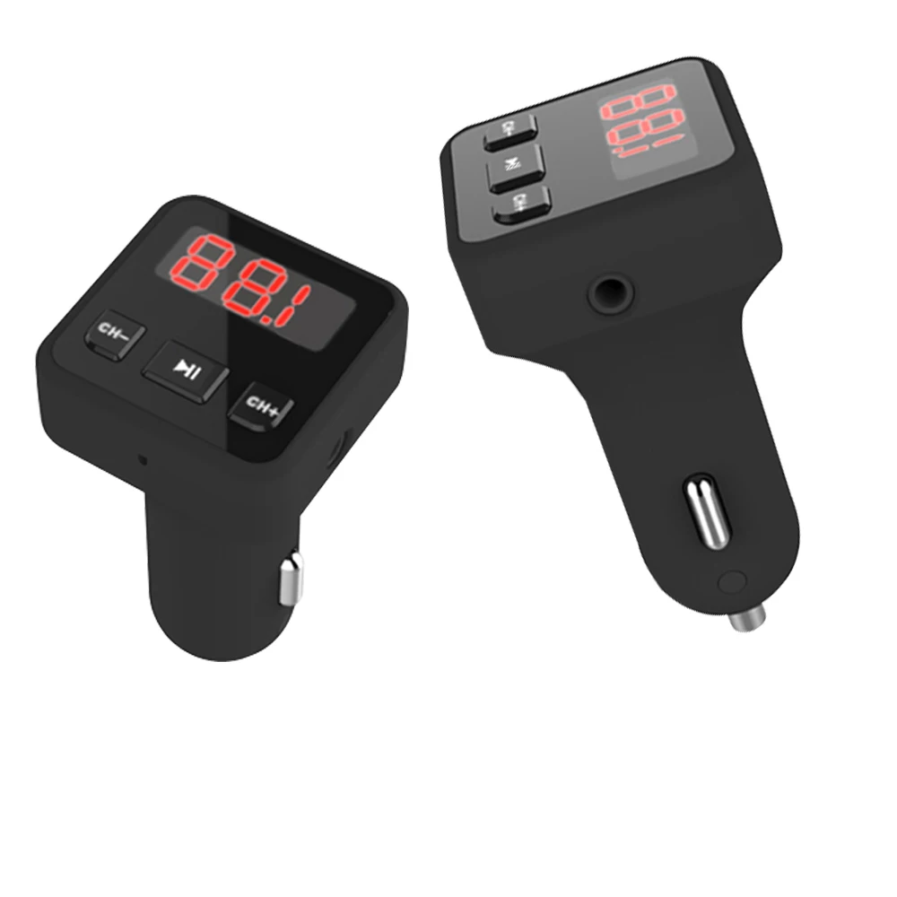 

Bluetooth Receiver & FM Transmitter With Hand-free call wireless adapter bluetooth car Kit With USB Charging Car Charger