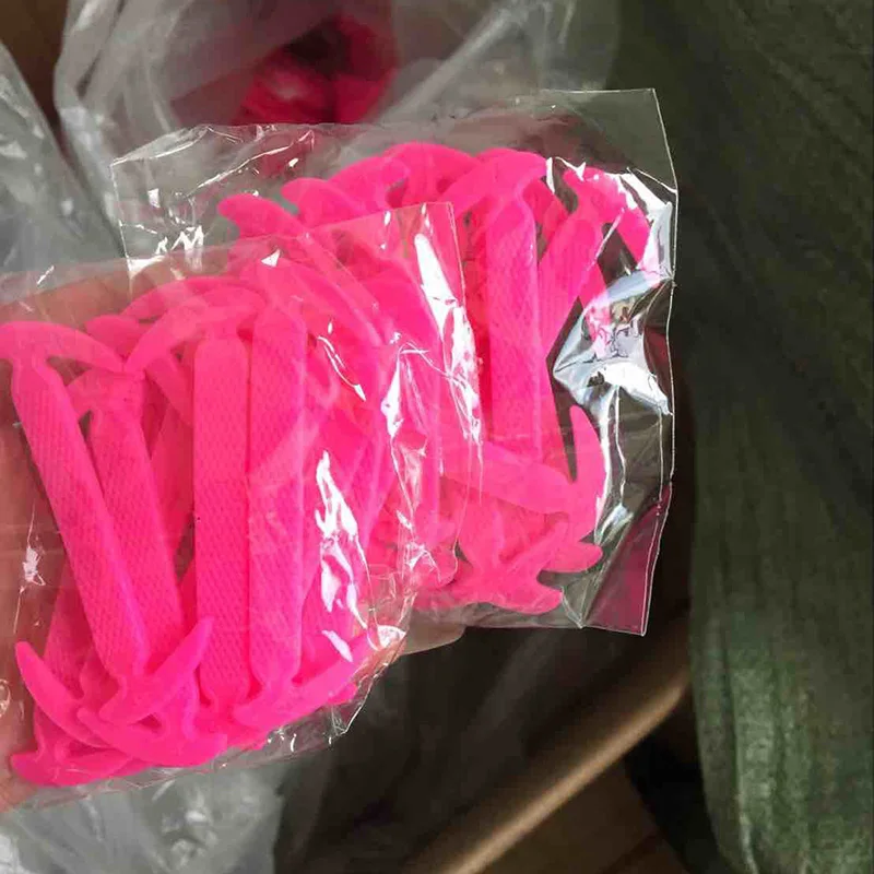 16pcs/lot Shoe Laces Shoes Accessories Silicone Shoe Laces Elastic Shoelaces Creative Lazy Silicone Laces No Tie Rubber Lace