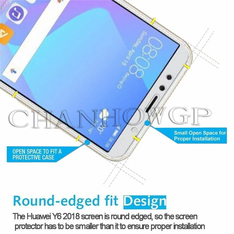 Закаленное стекло для Huawei Y5 Y6 Y7 Y9 Prime Защитная пленка для Huawei Y3 Y5 Y6 Y6 Pro Y5II Y3II Sklo Capa