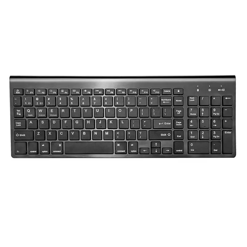 

ALLOYSEED Ultra Thin Silent 104Key Wireless Bluetooth Keyboard Ergonomics Keypad klavye for ipad keyboard/Tablet Phone