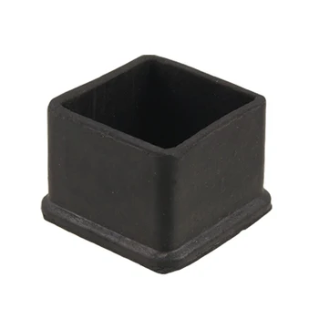 

New Hotsale Best Price In Aliexpress promotion New 1 9/16" Comfortable Black Rubber Square Table Leg Cap Furniture Cover