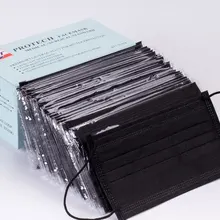 50 шт. 4 слоя Фильтр нетканые угольный одноразовые маски медицинские стоматологические петлю Анти-пыль лицо хирургические маски